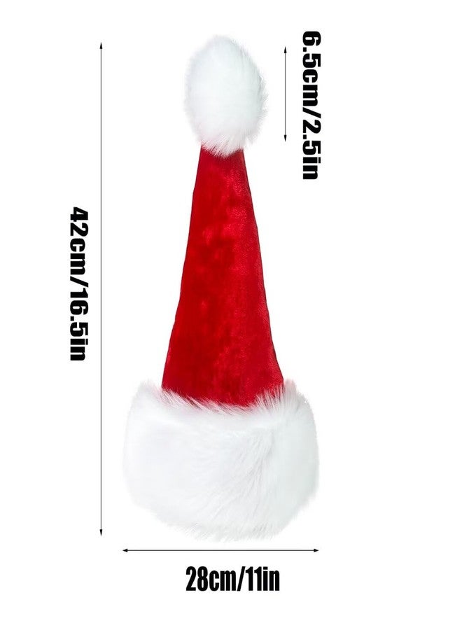 OLLULL Red Deluxe Kids Santa Hat for Colorful And Funny Christmas Theme Ages 6+ - Image 3